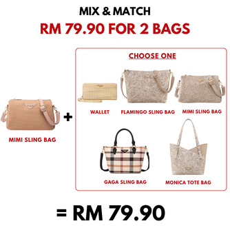 MIMI SLING BAG - WOVEN CC, CARAMEL